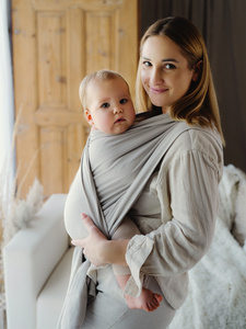 Chusta do noszenia dziecka Beige Moonstone 4,2 m/II gatunek