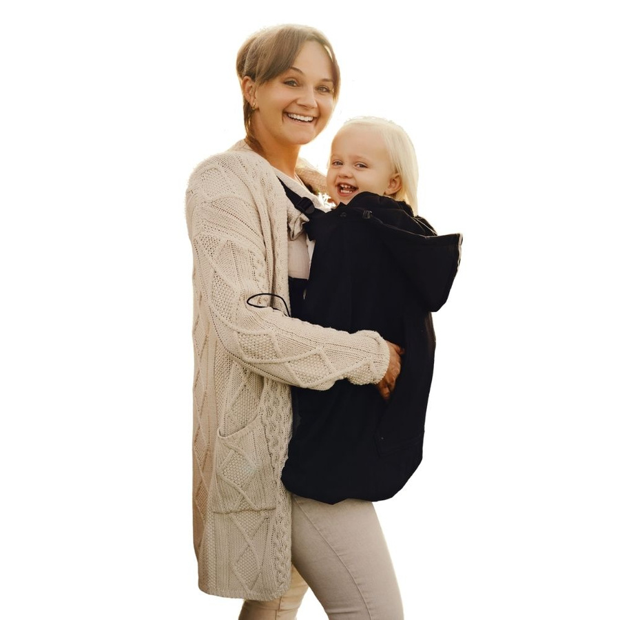 Osłonka do chust i nosidełek (softshell) - Black