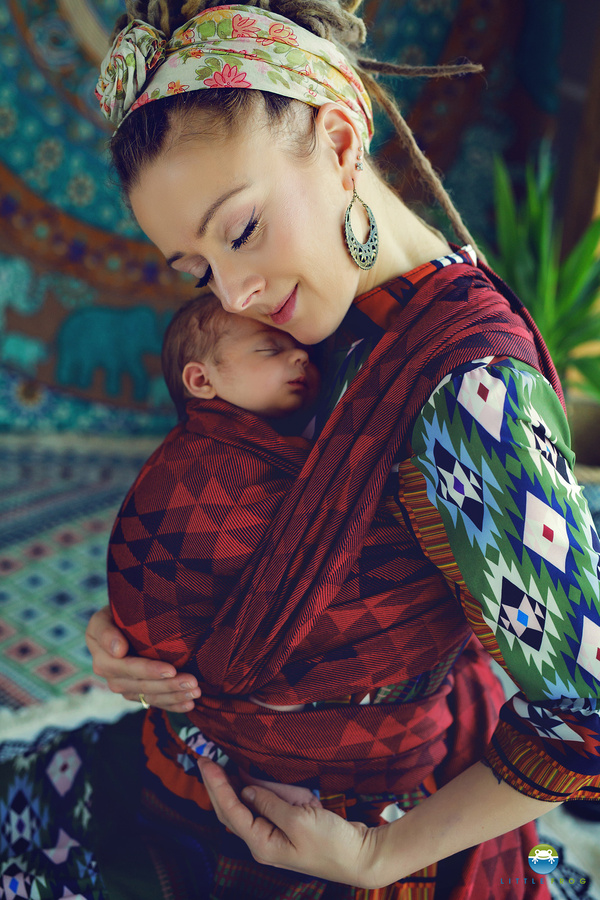 Chusta do noszenia dziecka Ruby Illusion 3,6 m /II gatunek