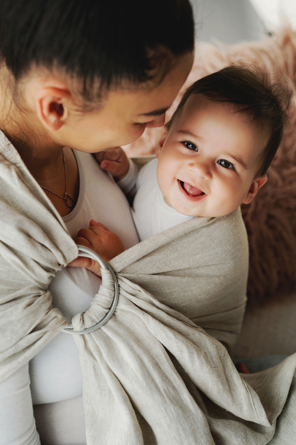 Chusta kółkowa Pure Linen Sandstorm M (2m)/II gatunek