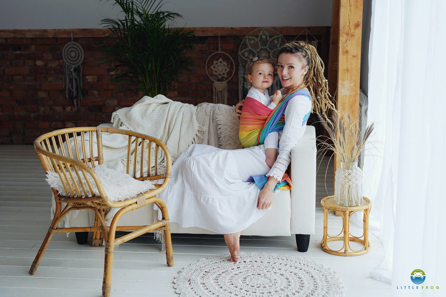 Chusta do noszenia dziecka TENCEL™ Daisy Agat 5,6 m