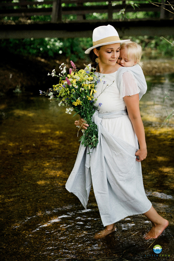 Chusta do noszenia dziecka Linen Silver Wildness 4,6 m DEMO