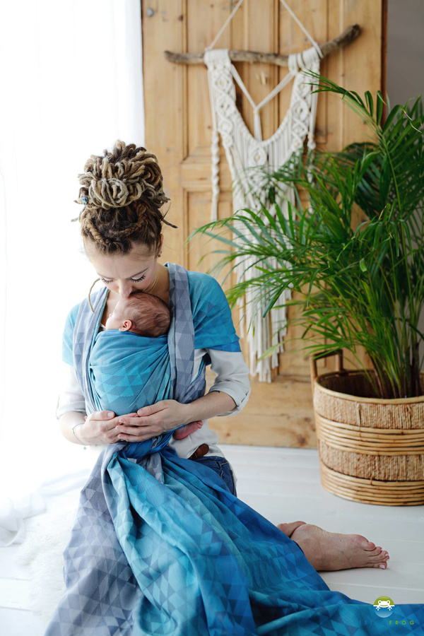 Chusta do noszenia dziecka Navy Illusion 4,2 m