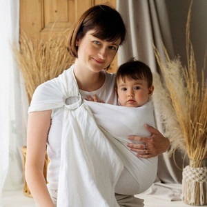 Chusta kółkowa Pure Linen White M (2m)/II gatunek