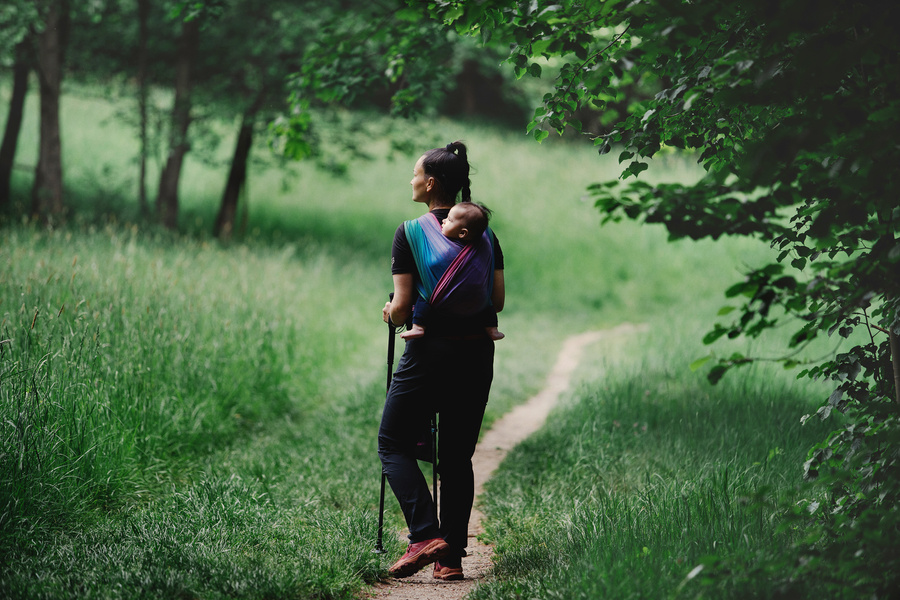 Chusta do noszenia dziecka Bambusowy Mglisty Cyrkon 5,2 m/II gatunek