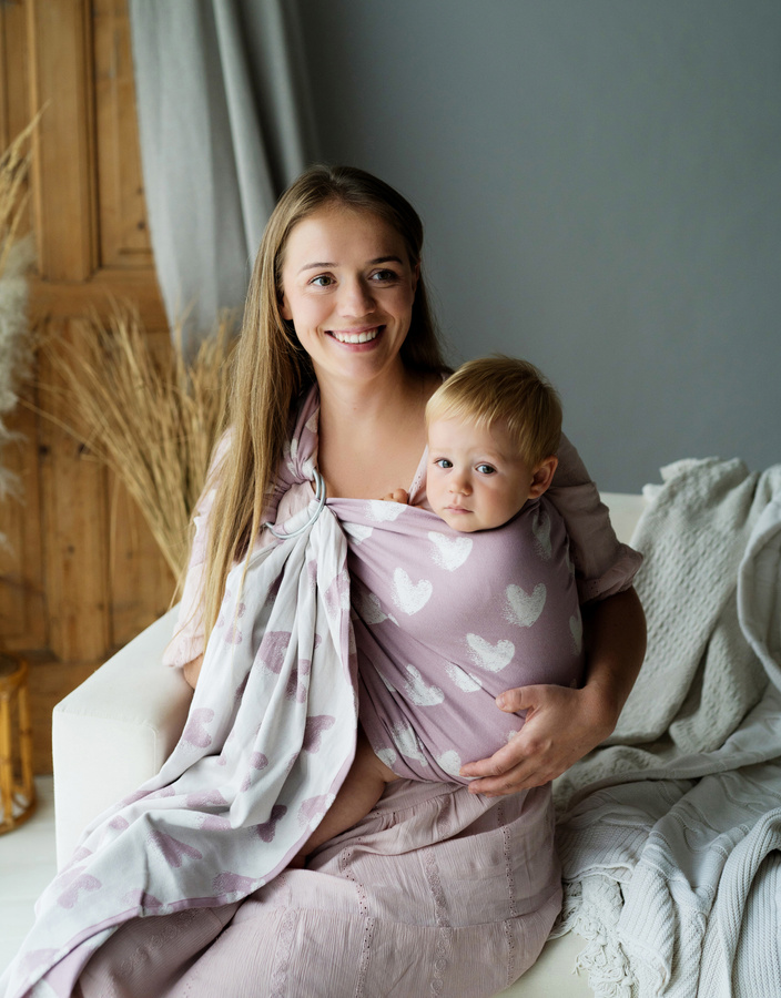 Chusta kółkowa Hazy Love Rose M (2m)