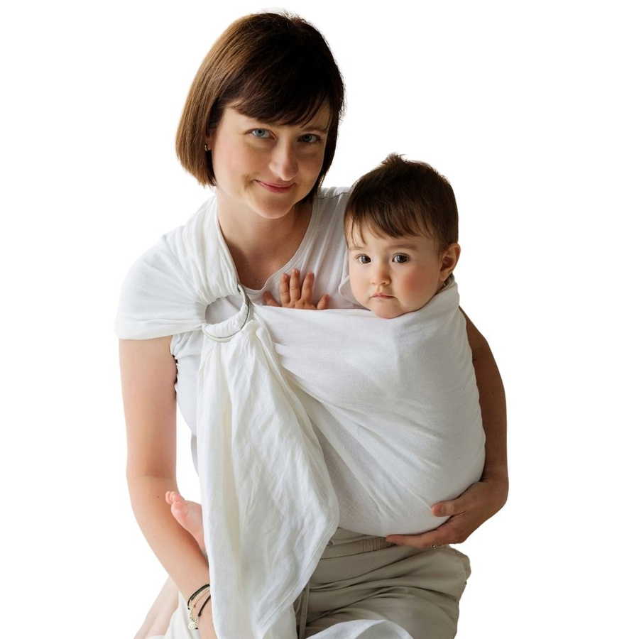 Chusta kółkowa Pure Linen White M (2m)/II gatunek