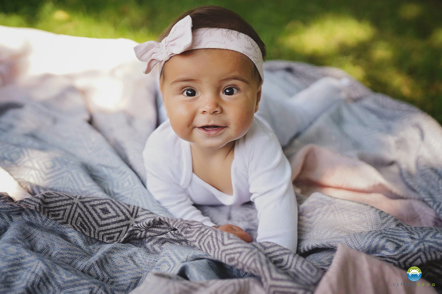 Chusta do noszenia dziecka Linen Foggy Cube 4,6 m/II gatunek