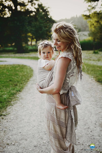 Chusta żakardowa Little Frog - Natural Wildness 4,2 m/II gatunek