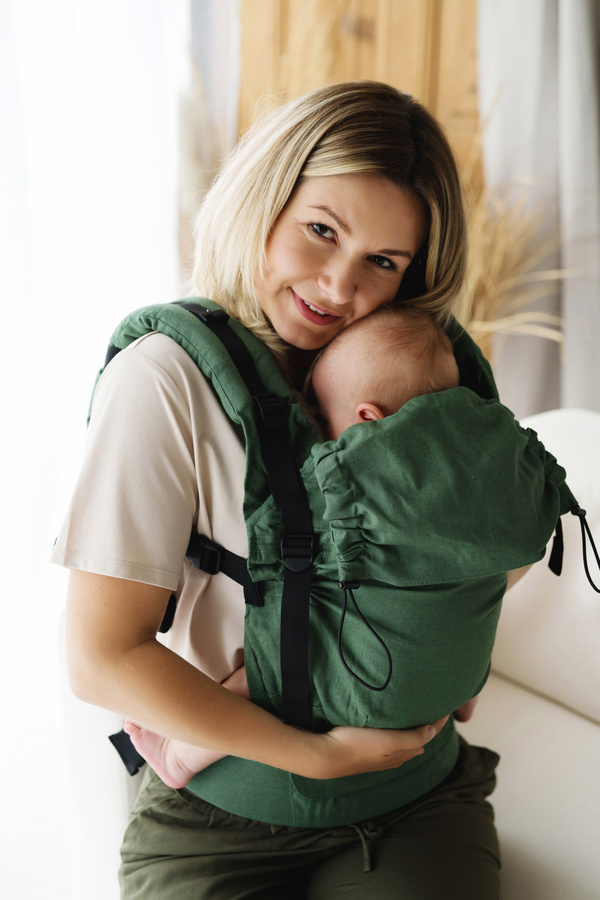 Nosidełko dla dzieci Prime Linen Matcha v3