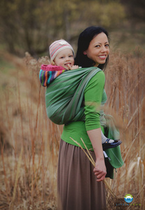 Chusta tkana Little Frog - Peridot 4,2 m / II Gatunek