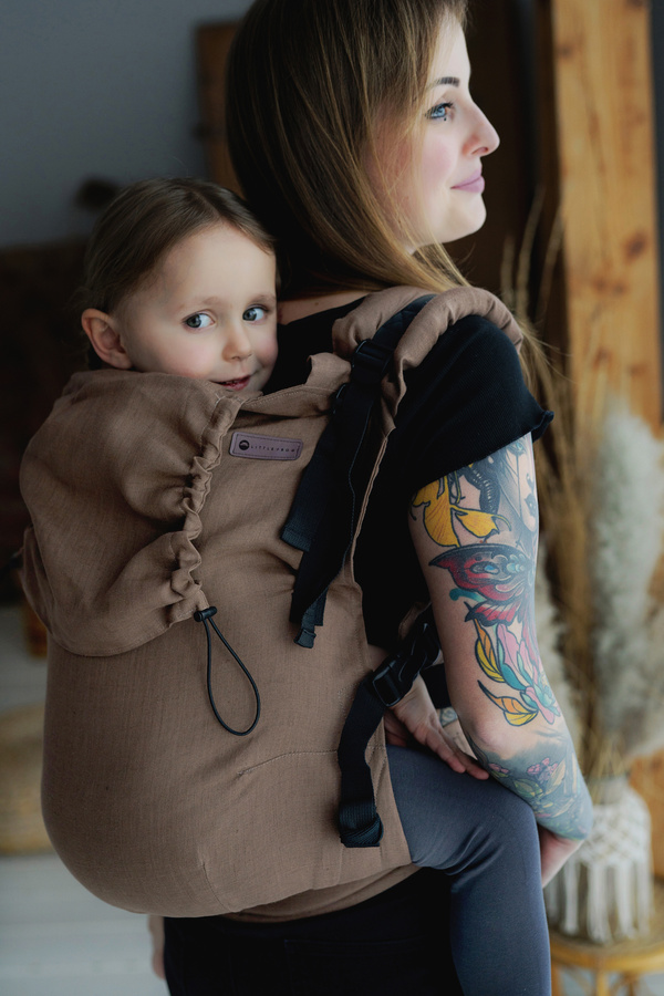 Nosidełko Preschooler - Linen Bali Wood