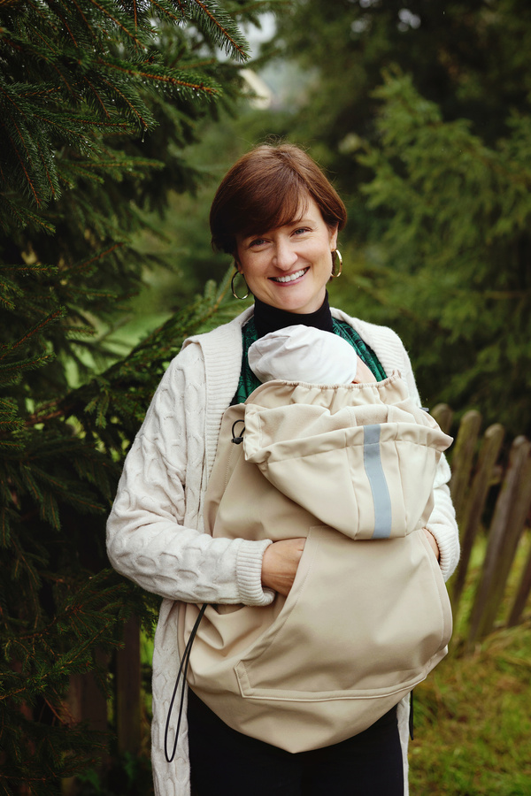 Osłonka do chust i nosidełek (softshell) - Beige/ II Gatunek