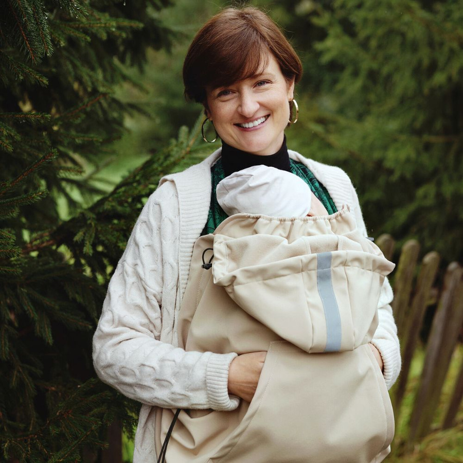 Osłonka do chust i nosidełek (softshell) - Beige/ II Gatunek