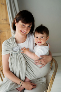 Chusta kółkowa Pure Linen Greige M (2m)/II gatunek