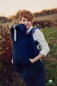 Osłonka do chust i nosidełek (softshell) - Navy / II Gatunek