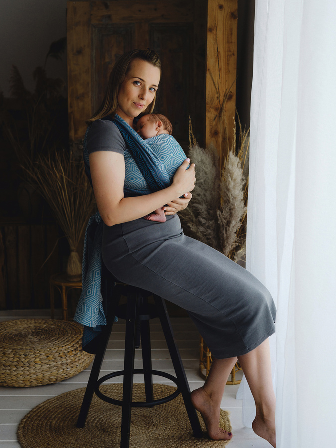 Chusta do noszenia dziecka TENCEL™ Atmosphere Cube 4,6 m/II gatunek