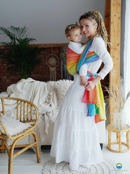 Chusta do noszenia dziecka TENCEL™ Daisy Agat 5,6 m
