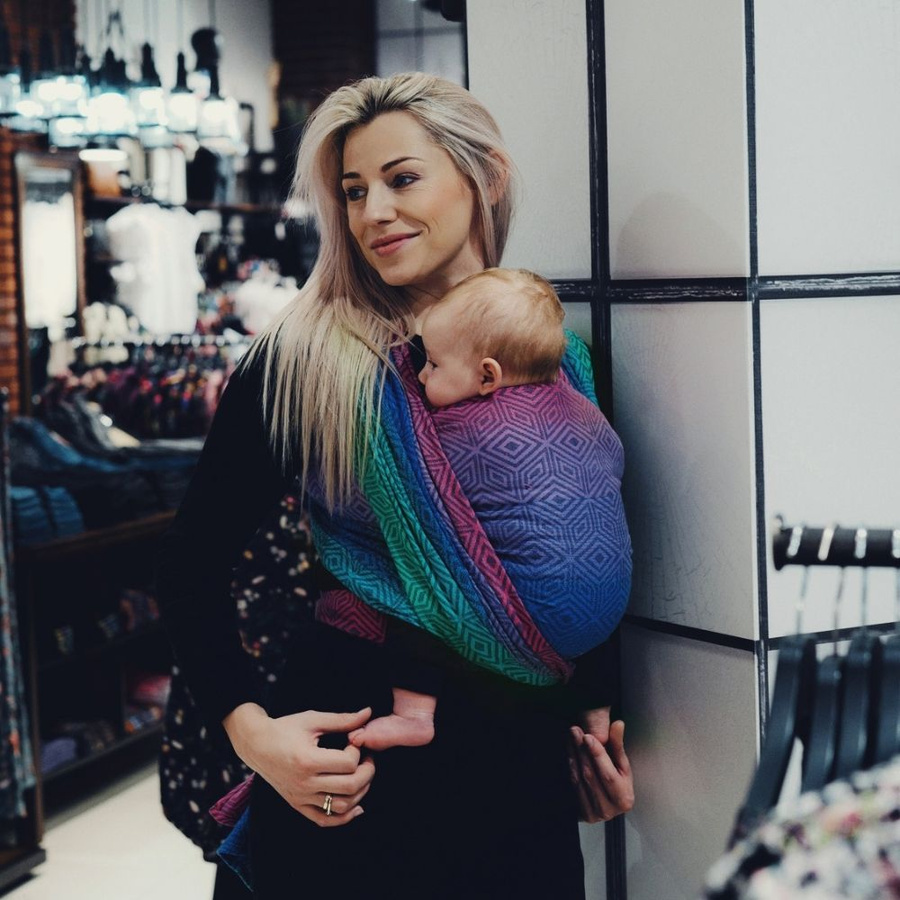 Chusta do noszenia dziecka TENCEL™ Aurora Cube 4,2 m