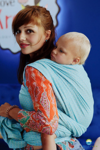 Chusta żakardowa Little Frog - Lovely Azure 4,2 m/ DEMO
