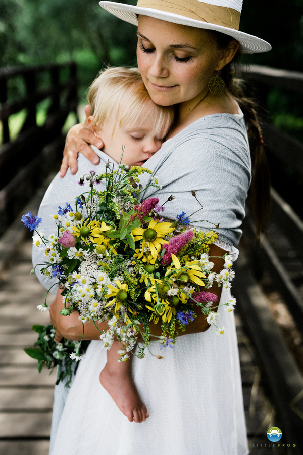 Chusta do noszenia dziecka Linen Silver Wildness 4,6 m DEMO