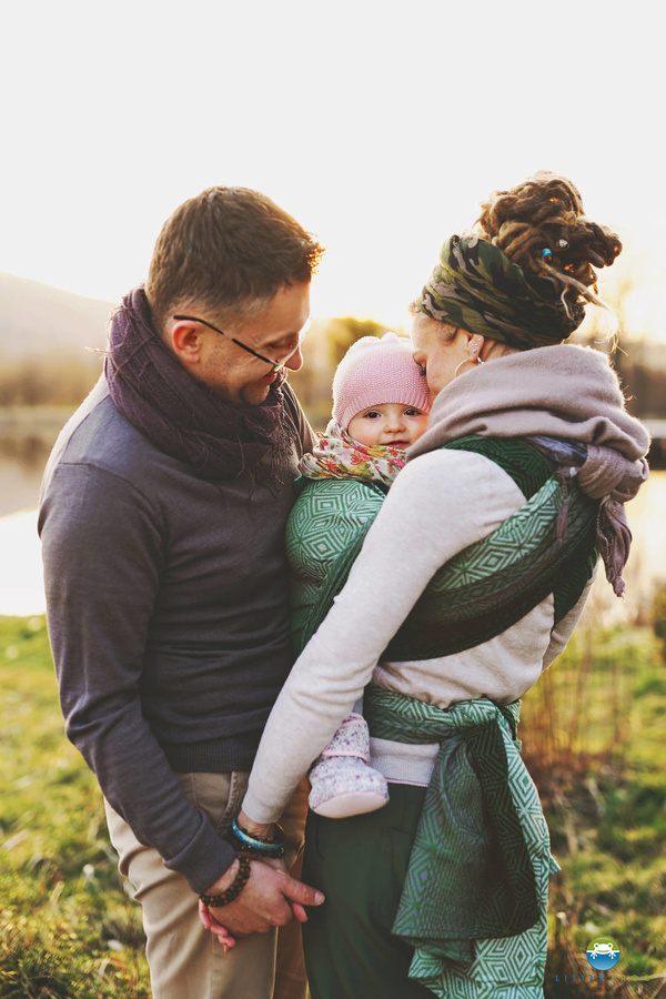 Chusta do noszenia dziecka Mossy Cube 4,6 m/II gatunek