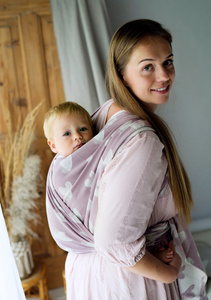 Chusta do noszenia dziecka Hazy Love Rose 3,6m