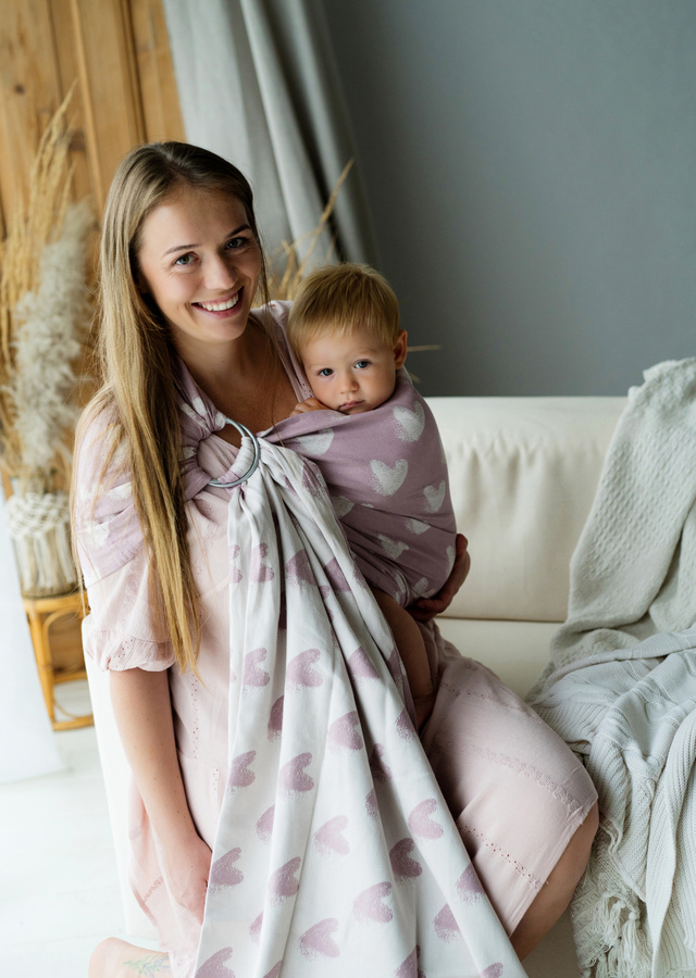 Chusta kółkowa Hazy Love Rose M (2m)