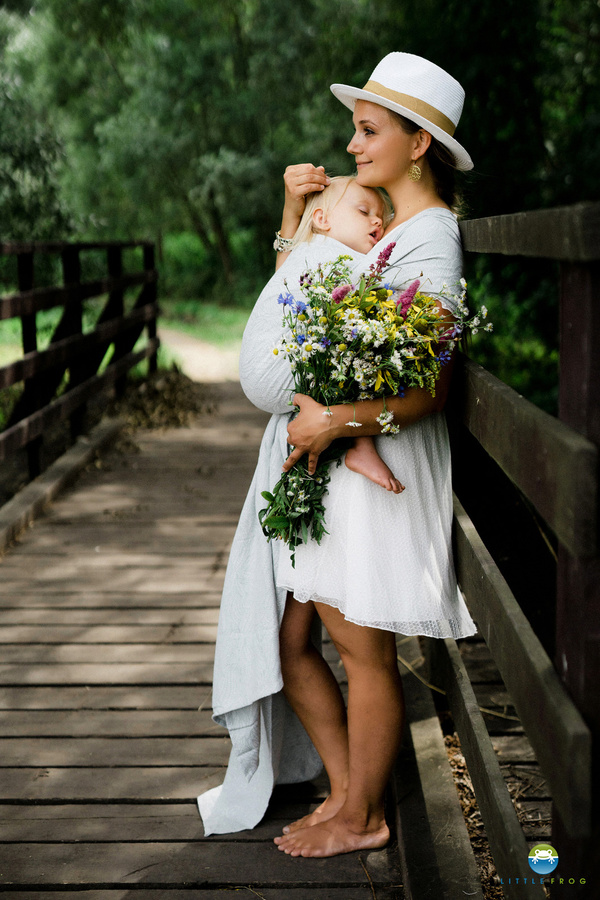 Chusta do noszenia dziecka Linen Silver Wildness 4,6 m DEMO