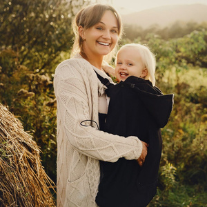 Osłonka do chust i nosidełek (softshell) - Black