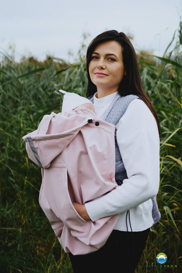 Osłonka do chust i nosidełek (softshell) - Pink / II Gatunek