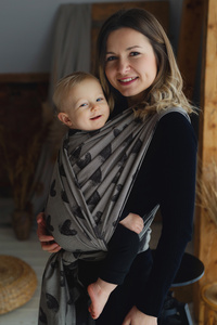 Brązowa chusta do noszenia dziecka Cosy Love 3,6m - dla malucha i starszaka