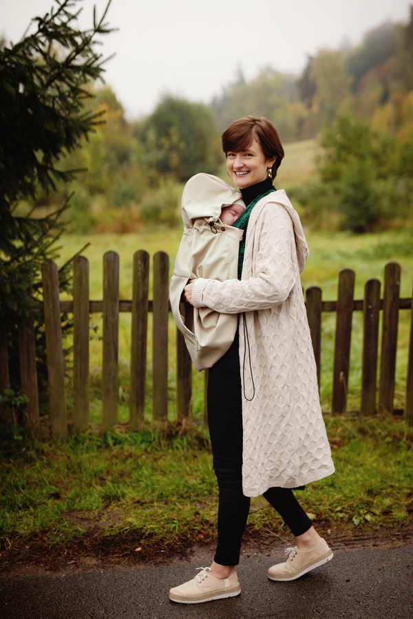 Osłonka do chust i nosidełek (softshell) - Beige