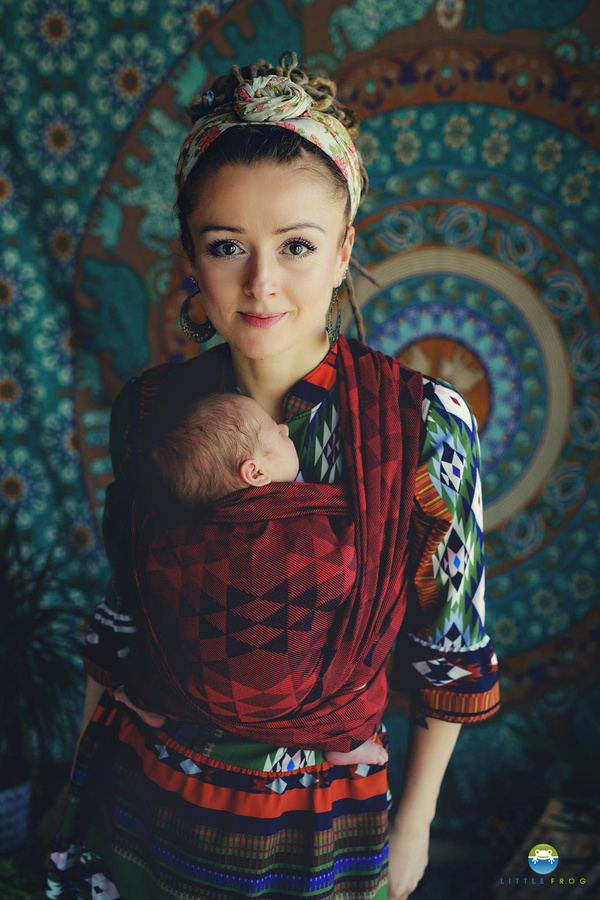 Chusta do noszenia dziecka Ruby Illusion 3,6 m /II gatunek