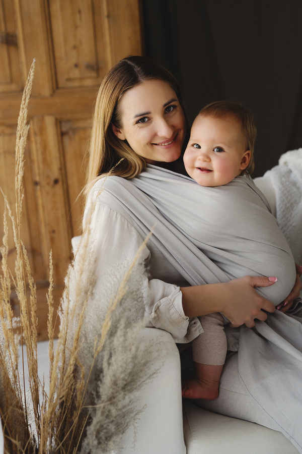 Chusta do noszenia dziecka Beige Moonstone 4,6 m