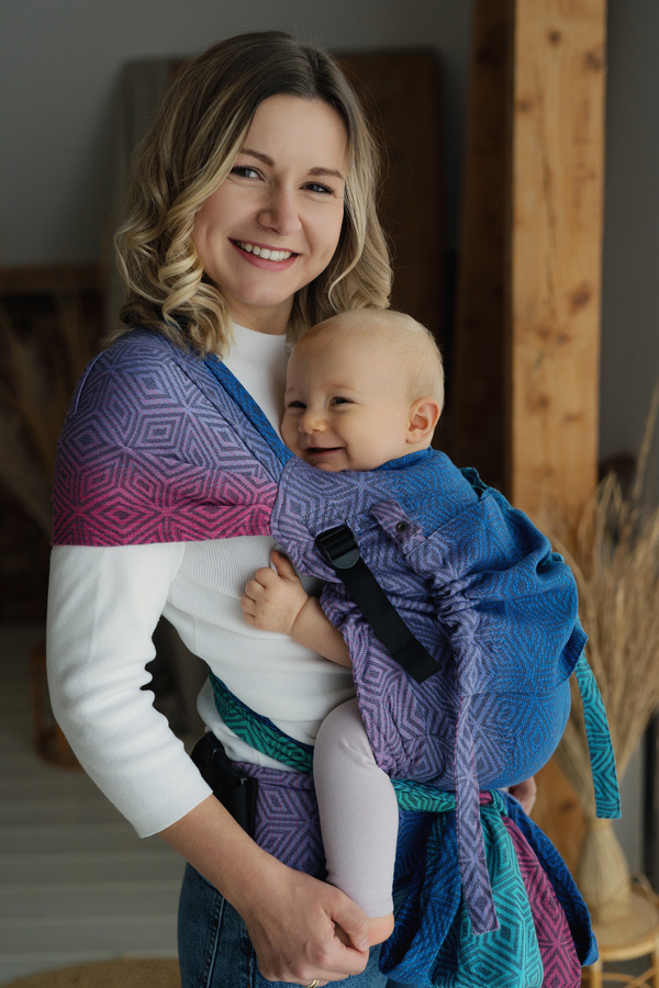 Nosidełko dla dziecka Cross Hybrid TENCEL™ Aurora Cube/ II gatunek