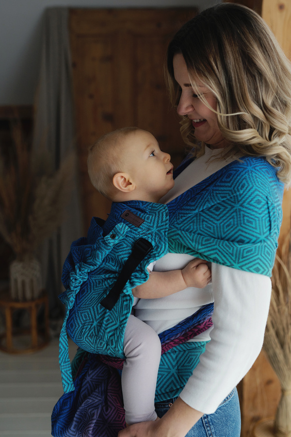 Nosidełko dla dziecka Cross Hybrid TENCEL™ Aurora Cube/ II gatunek