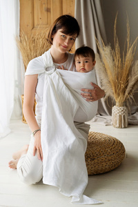 Chusta kółkowa Pure Linen White M (2m)/II gatunek