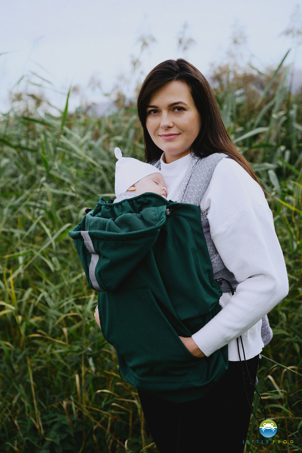 Osłonka do chust i nosidełek (softshell) - Green / II Gatunek