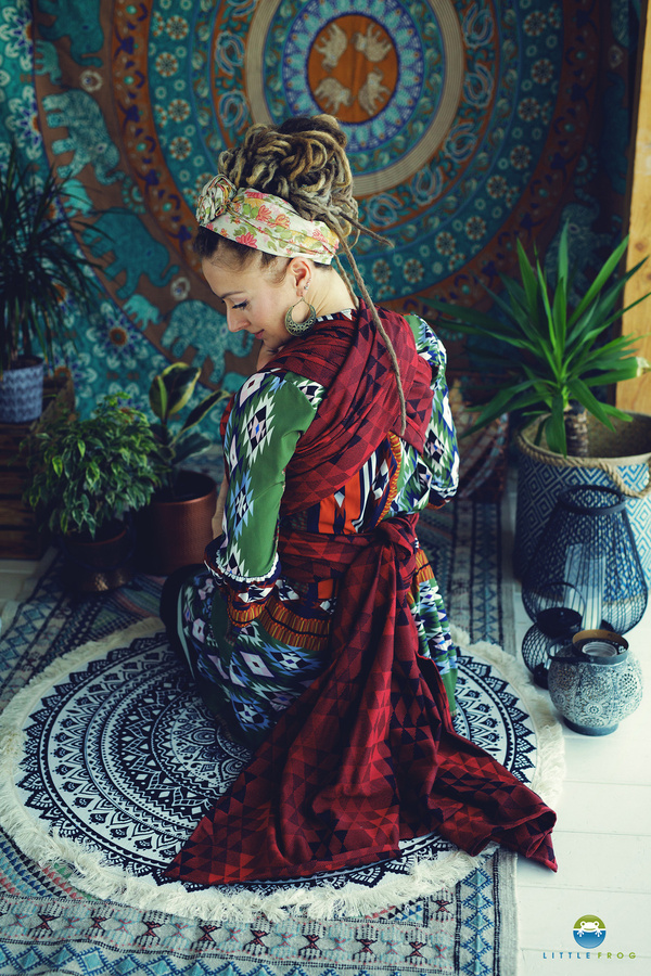 Chusta do noszenia dziecka Ruby Illusion 3,6 m /II gatunek