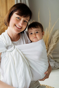 Chusta kółkowa Pure Linen White M (2m)/II gatunek