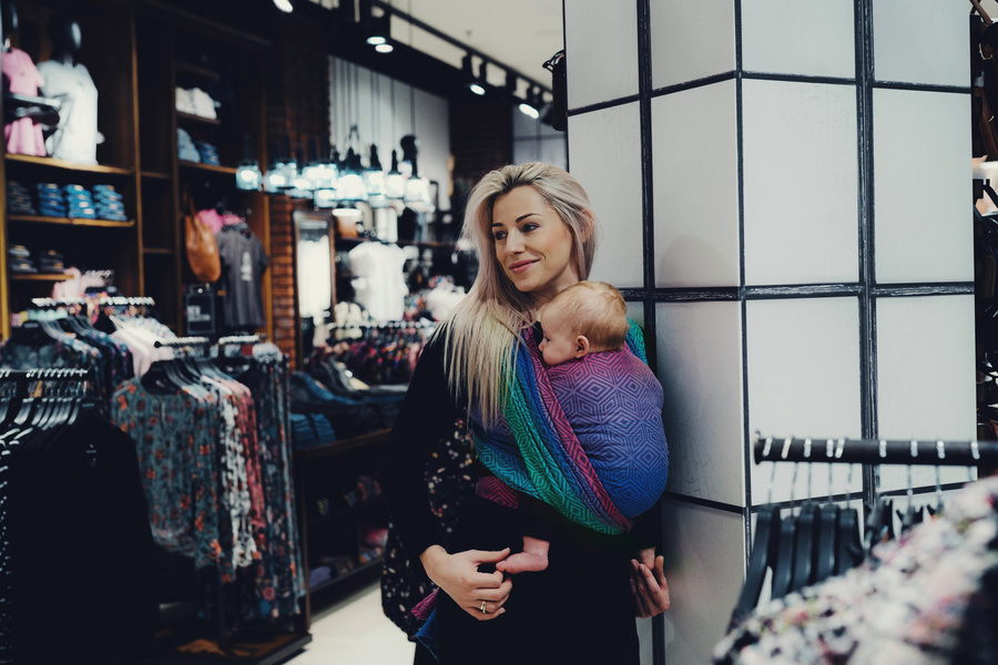 Chusta do noszenia dziecka TENCEL™ Aurora Cube 5,2 m /II gatunek