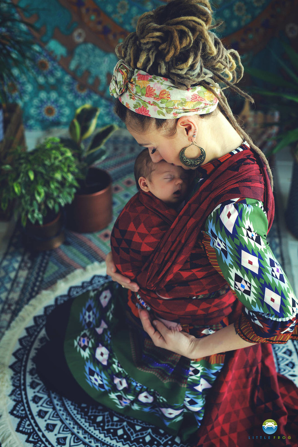 Chusta do noszenia dziecka Ruby Illusion 3,6 m /II gatunek