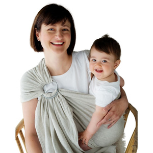 Chusta kółkowa Pure Linen Greige M (2m)/II gatunek