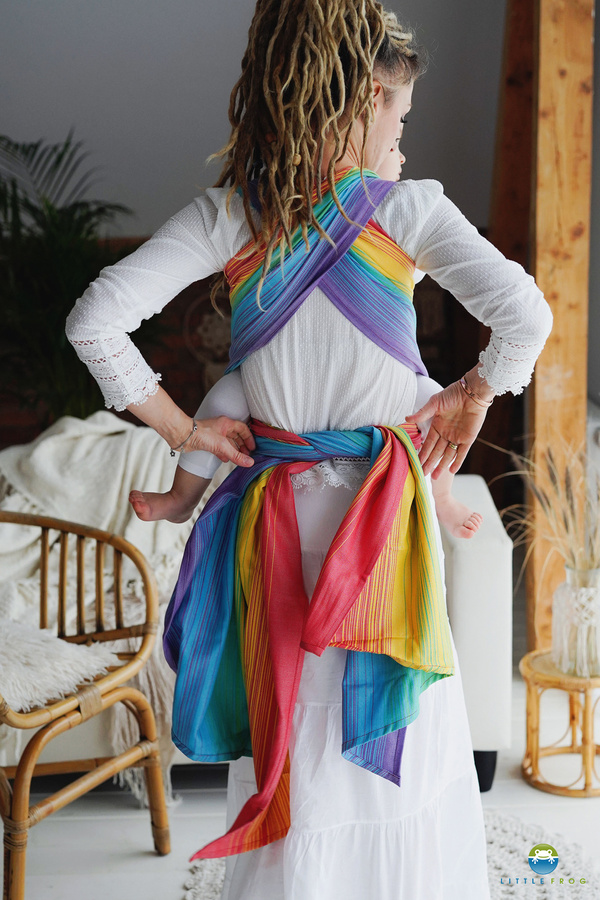 Chusta do noszenia dziecka TENCEL™ Daisy Agat 5,6 m