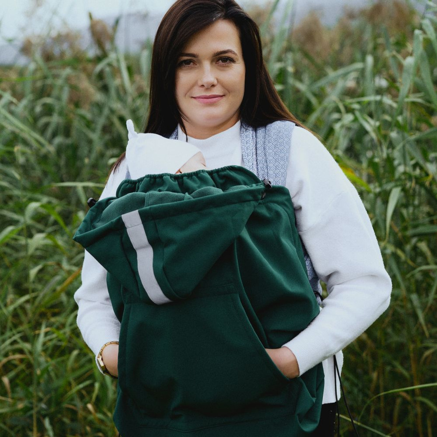 Osłonka do chust i nosidełek (softshell) - Green