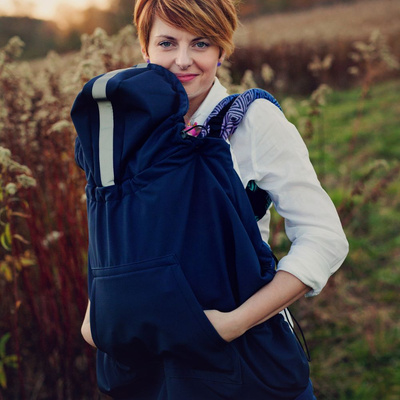 Osłonka do chust i nosidełek (softshell) - Navy