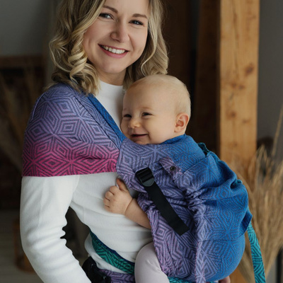 Nosidełko dla dziecka Cross Hybrid TENCEL™ Aurora Cube